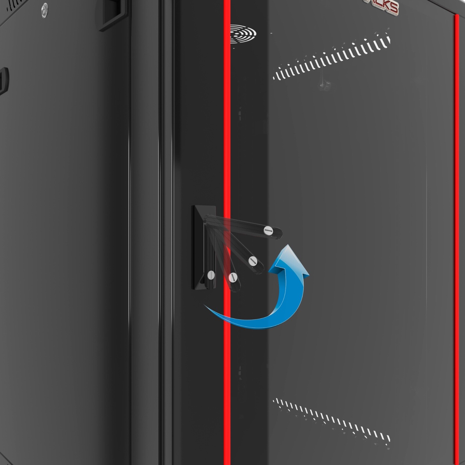 Sysracks - 12U Network Rack Wall Mount - Locking Server Cabinet – 18-Inch Depth-