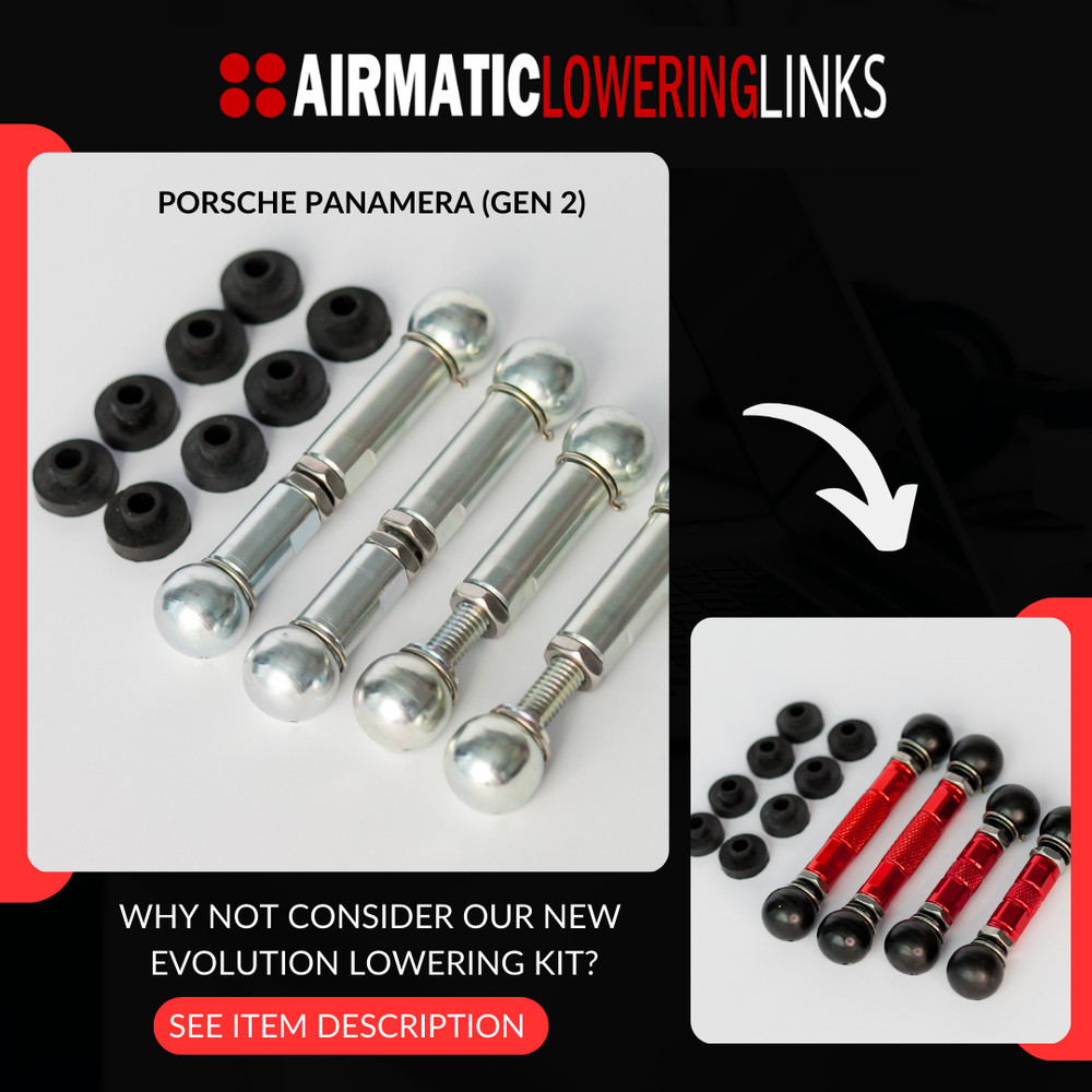 PORSCHE PANAMERA 971 LOWERING LINKS KIT (PREMIUM FULLY ADJUSTABLE LINKS) MODULE