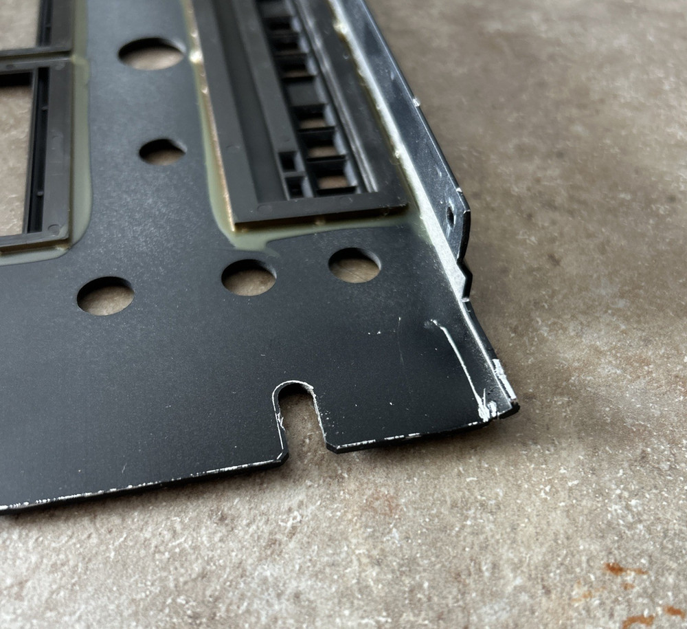 Tascam 112B Front Plate Original - Bent Bottom Right Corner