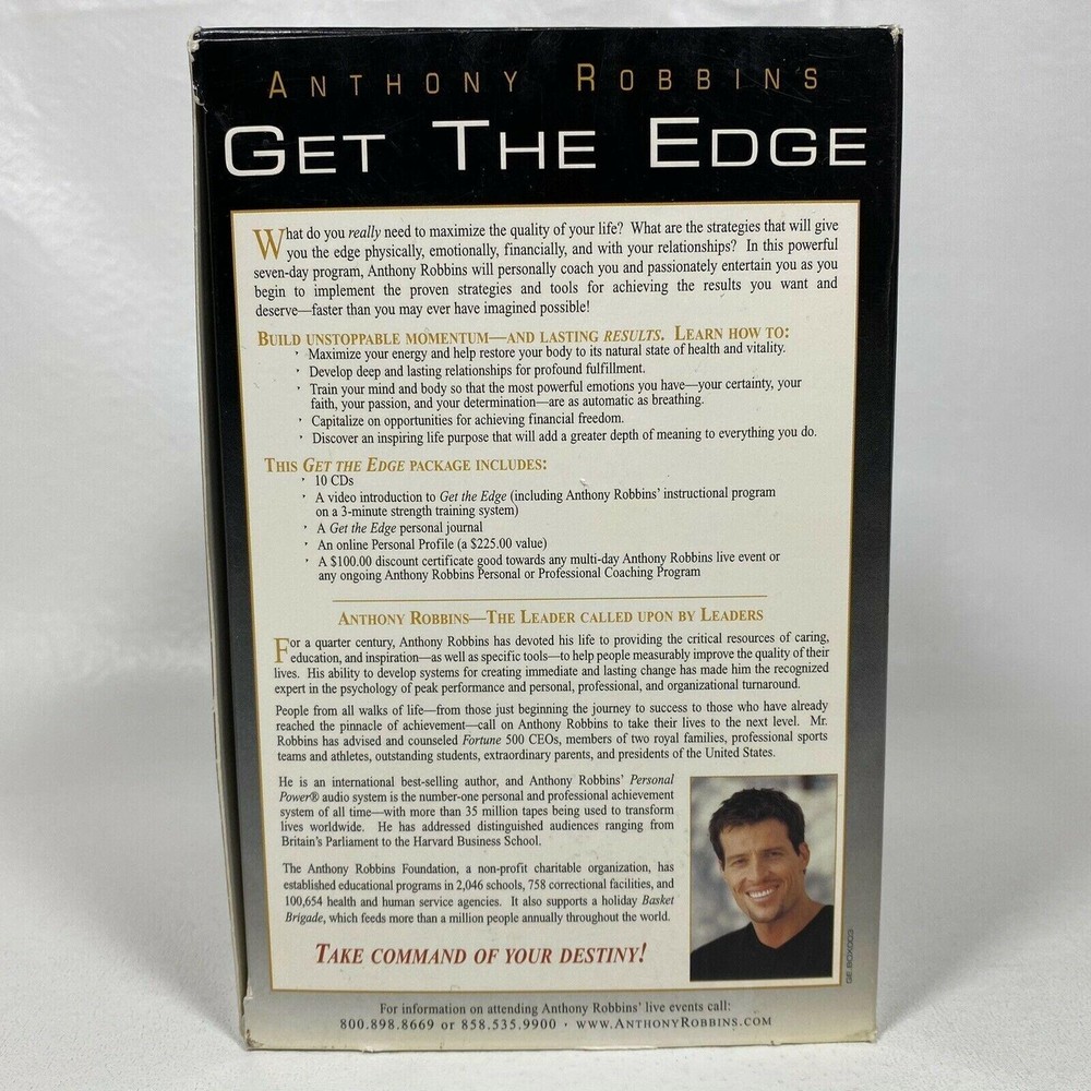 Anthony Robbins GET THE EDGE Audio CD Set 7-Day Program to Transform Your Life