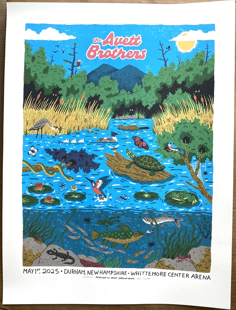 OFFICIAL The Avett Brothers Poster Durham NH May 1st 2025 S/N SIGNED #/200