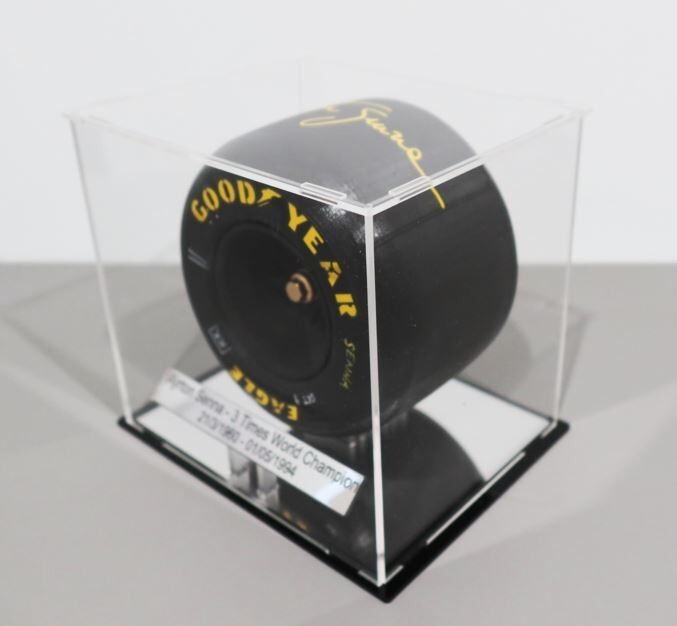 1/10th Ayrton Senna Tyre Display Handmade Custom