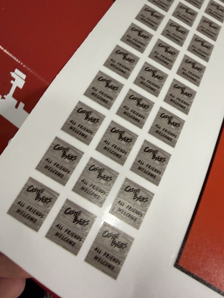 Custom Stickers for Stranger Things Upside Down Castle Byers