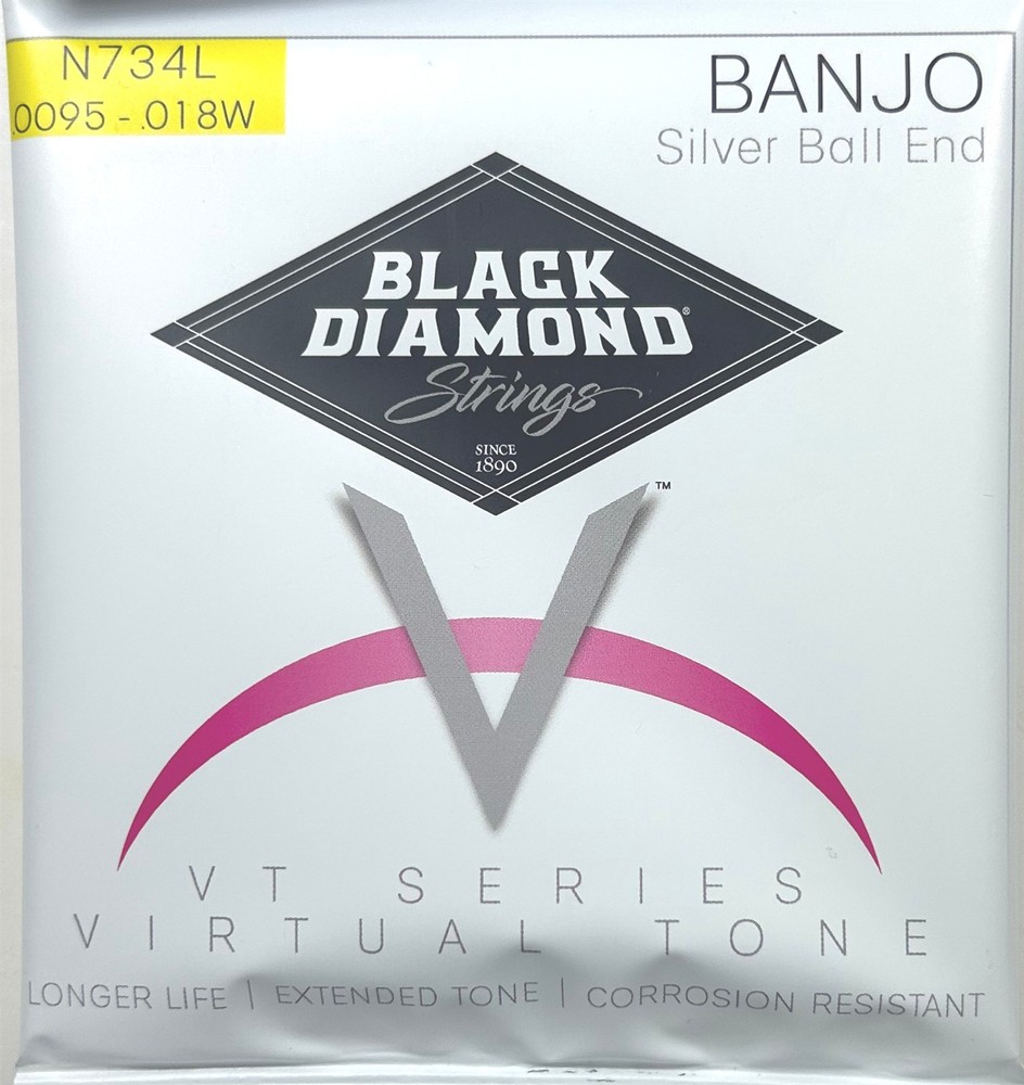 Black Diamond Banjo Strings 5-String Light Ball End N734L