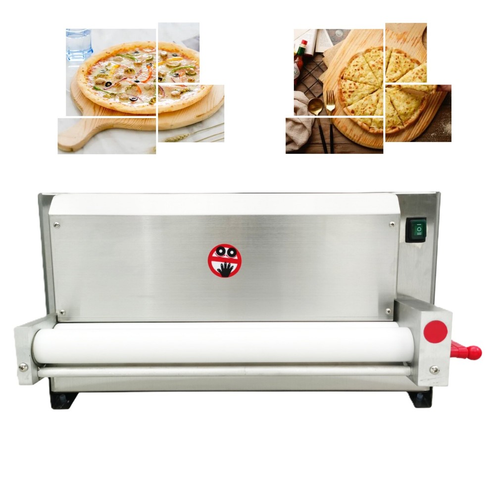 110V 450W Single-roll Auto Pizza Forming Machine Pizza Dough Roller Sheeter