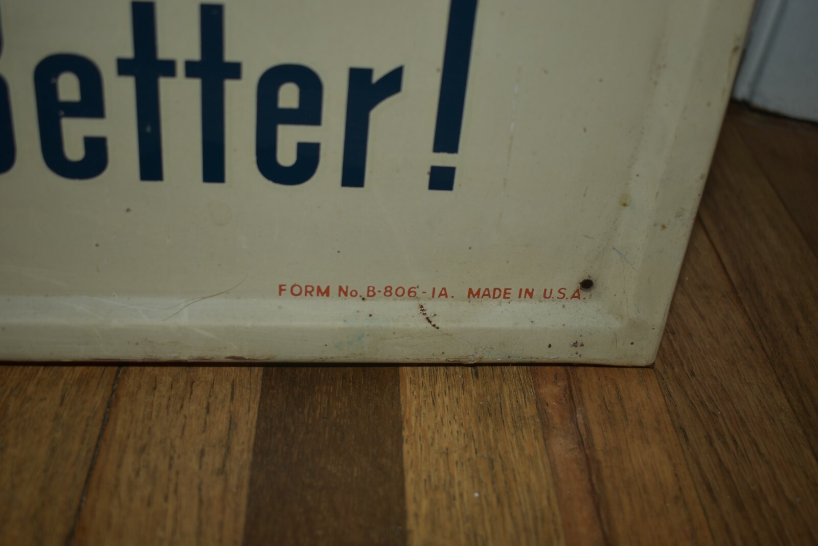 RARE Vintage DRINK ORANGE CRUSH SODA POP BOTTLE Metal ADVERTISING VERTICAL SIGN