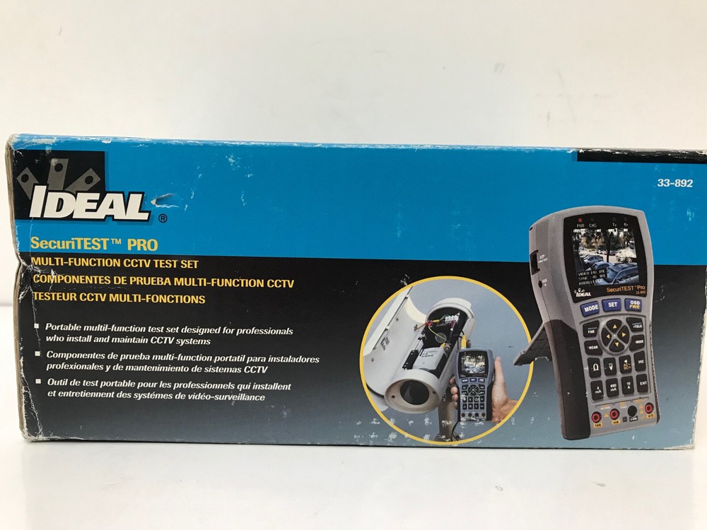 IDEAL NETWORKS 33-892 SECURITEST PRO MULTI-FUNCTION CCTV TEST SET