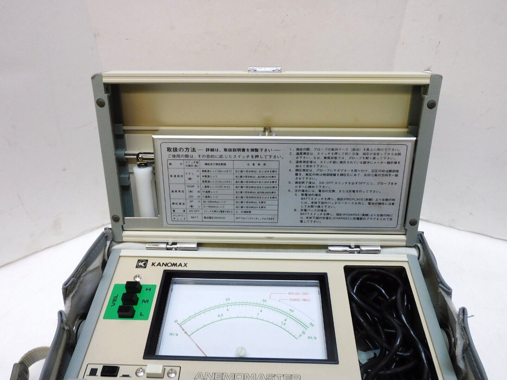 KANOMAX ANEMOMASTER MODEL 24-6121 ANEMOMETER