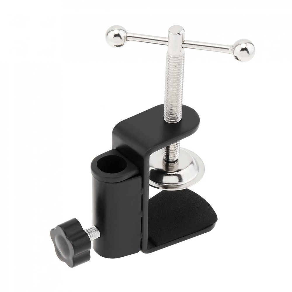 Adjustable C-Clamp for Microphone Arm and Desktop Table Lamp Mounting Bracket