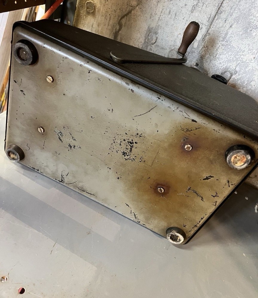 Vintage 1927 Burroughs Class 9 Portable Adding Machine Calculator