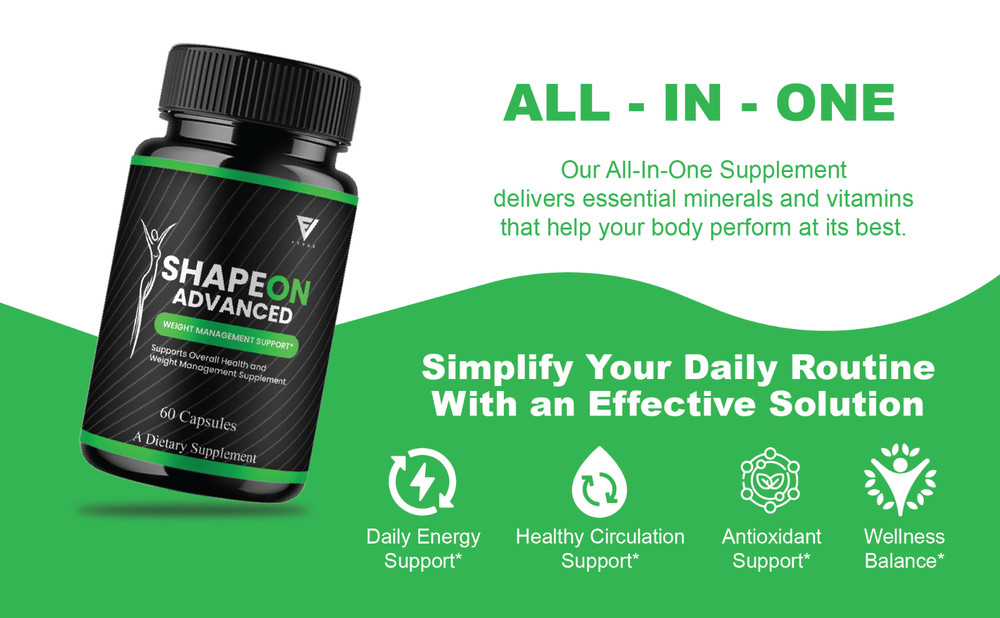 ShapeOn Advanced Capsules, Shapeon Weight Management (60 Capsules)
