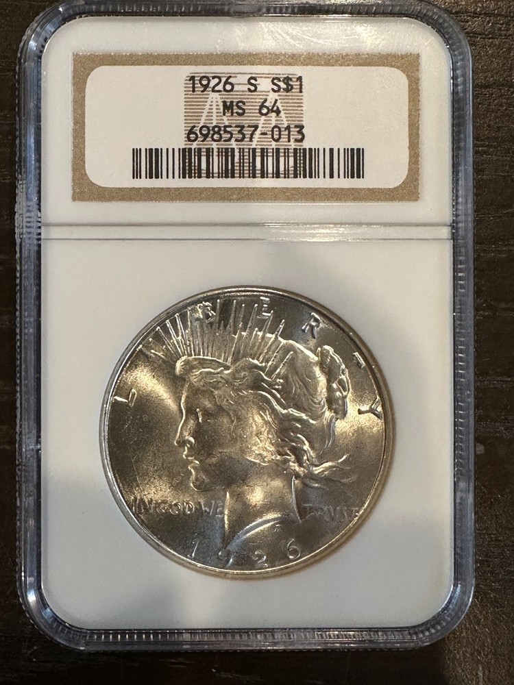 1926 S Peace Silver Dollar NGC MS64