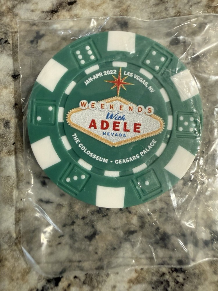 Weekends with Adele Poker Chip Magnet Caesars Palace Las Vegas LV Token 2022
