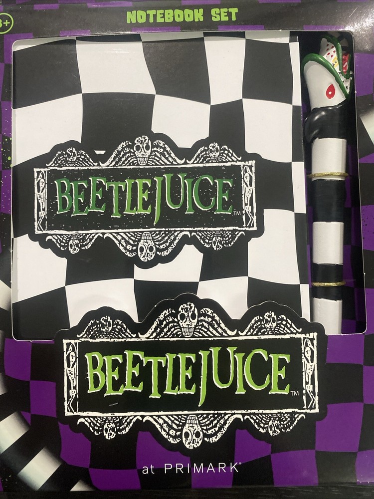 Beetlejuice Notebook Set With Pen Bundle Stationary Fun New