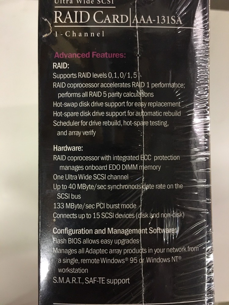 Adaptec 1735900 RAID Card AAA 131SA Kit