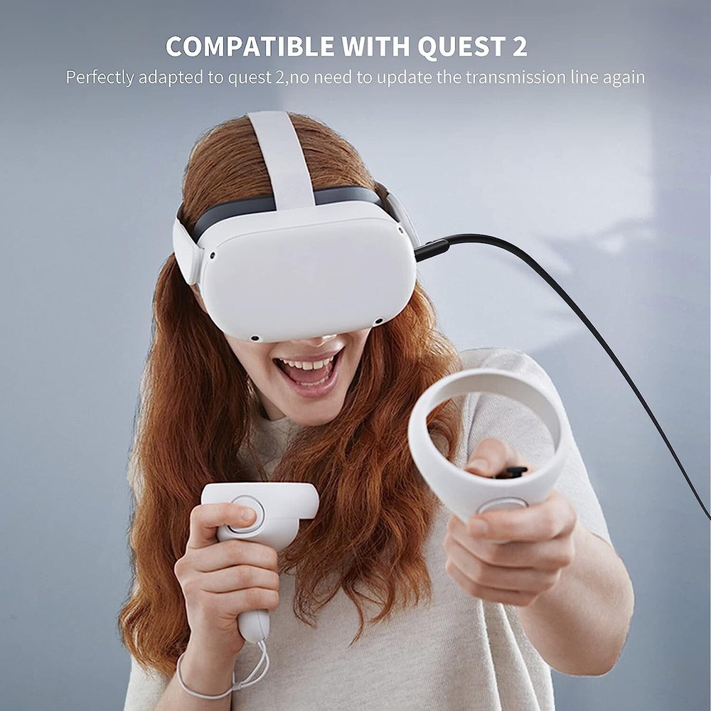 Link Cable 16FT Compatible with Oculus/Meta Quest 2/3/Pro Accessories and PC/Ste