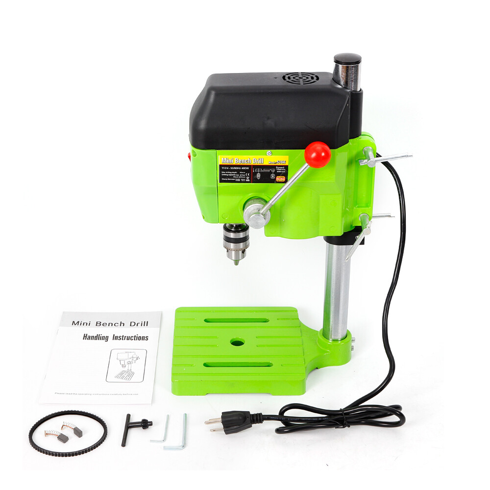 Mini Compact Portable Electric Bench Drill Press Stand Variable Speed 480W