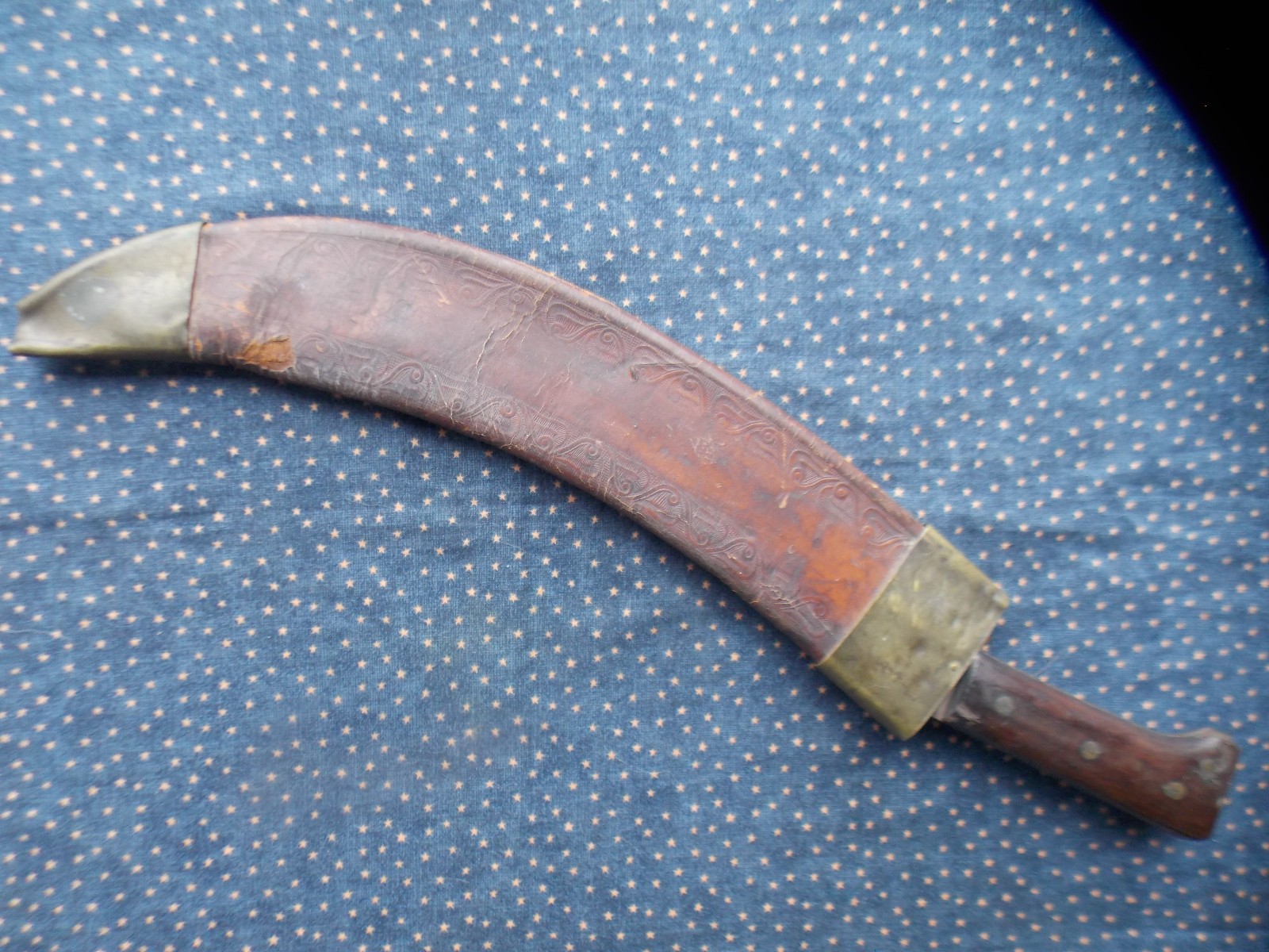 Collins 1005 Bolo Machete with Scabbard. SAW,WWI and WWII U.S. Military knfe