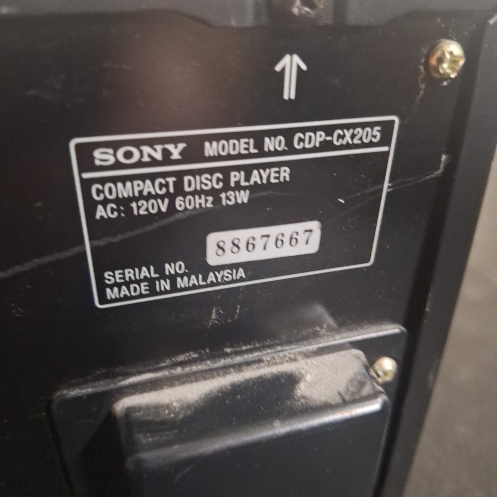 Sony CDP-CX250 Mega Storage Compact Disc 200 CD Changer Player TESTED