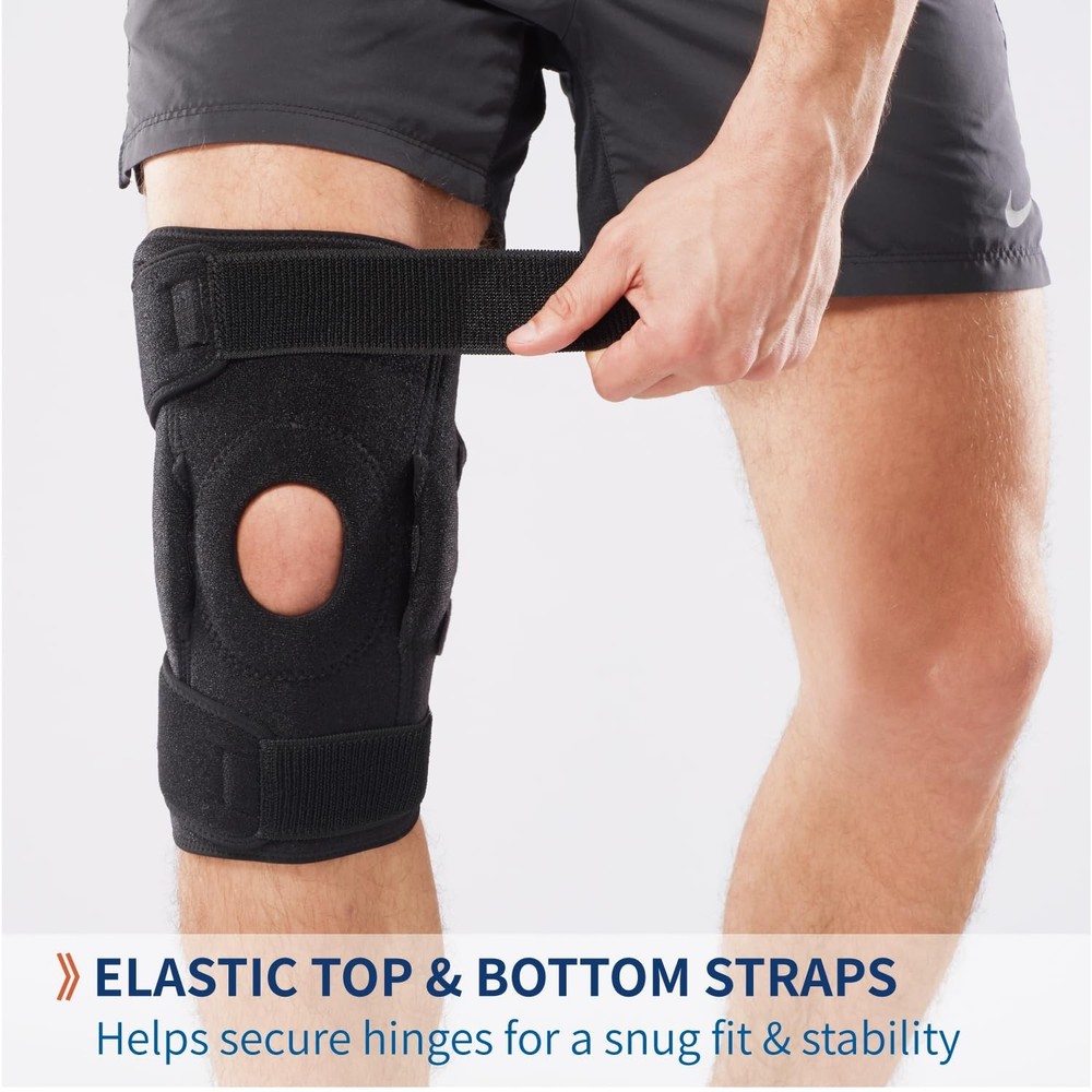 Adjustable Hinged Knee Brace, with Dual Side Polycentric Hinges – Stabiliz