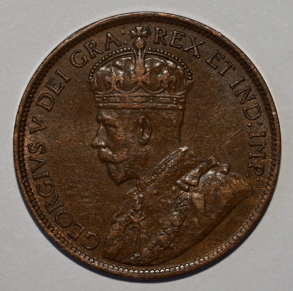 1917 Canada One Cent -High Grade Uncirculated *Beautiful Chocolate Brown*