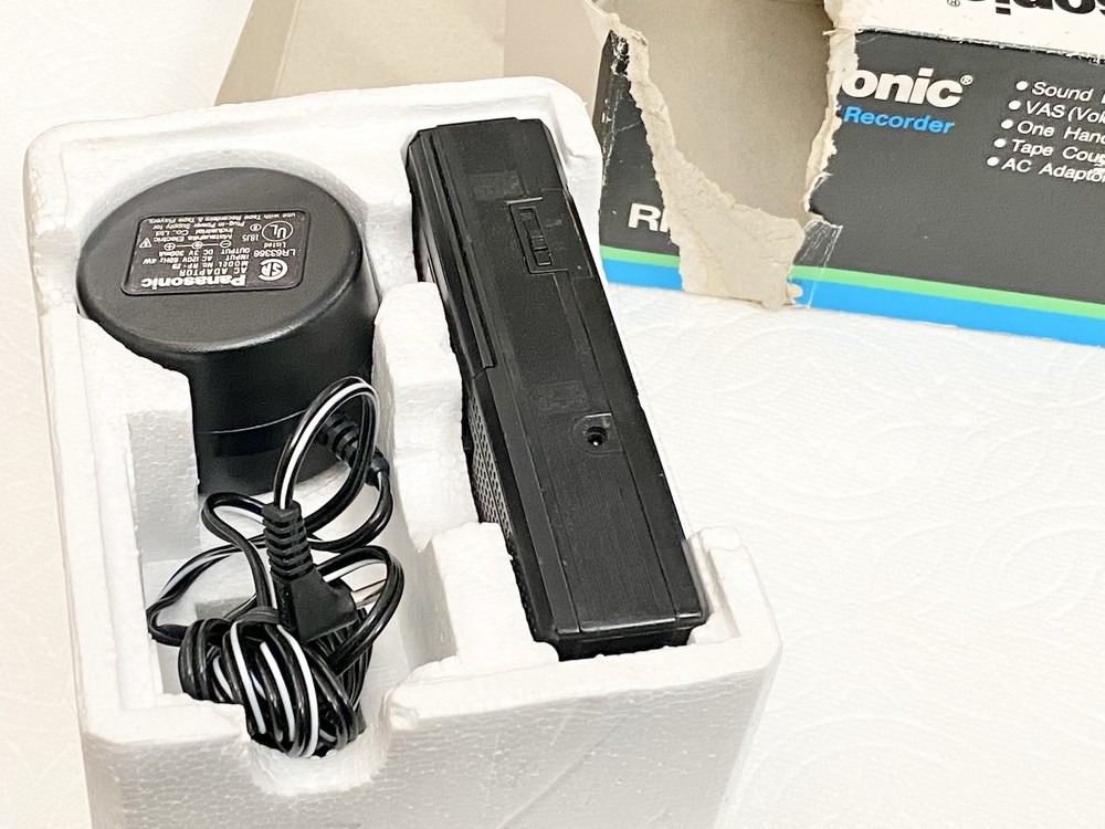 Panasonic RN-190 Microcassette Recorder, AC Adaptor. UNTESTED, Unknown Condition