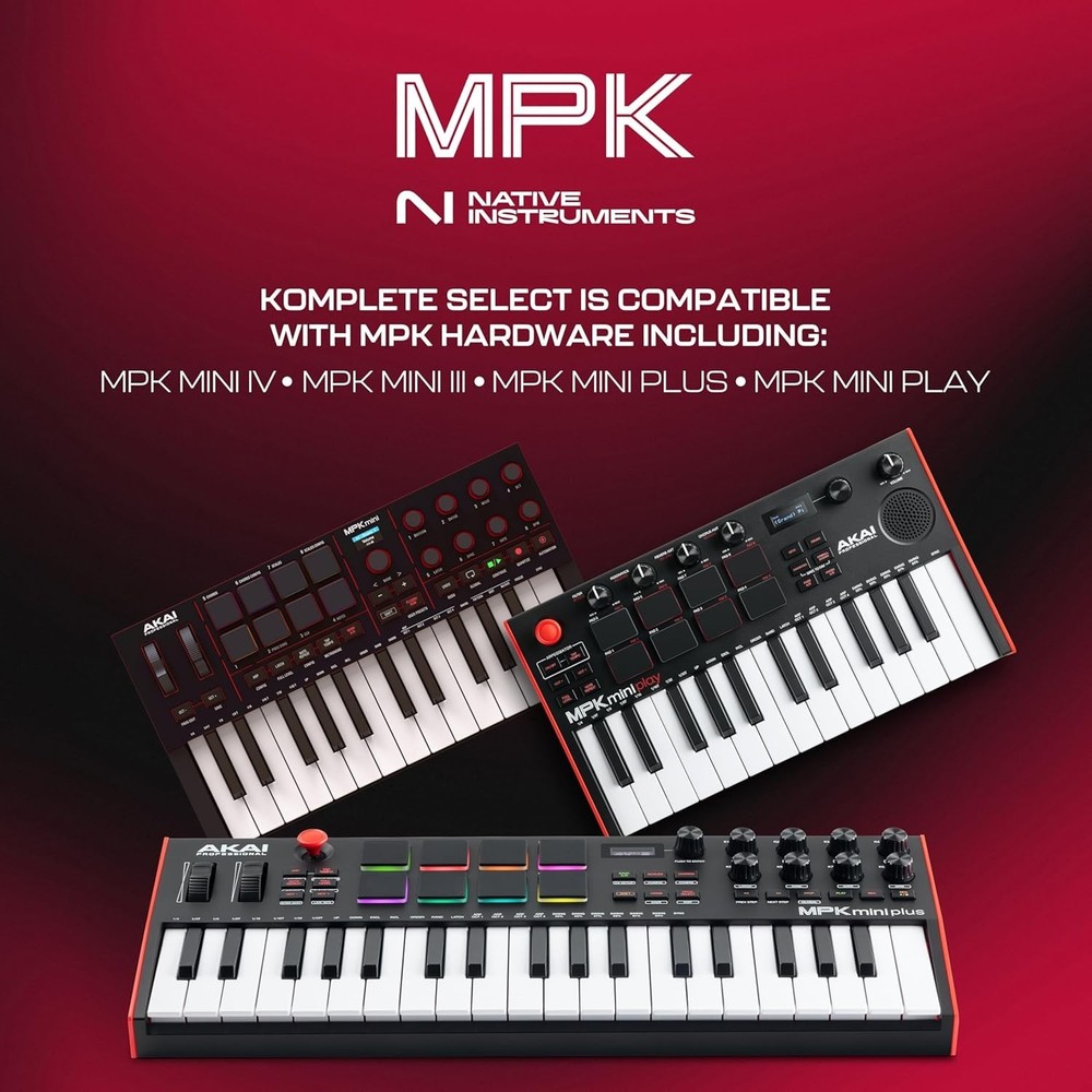 MPK Mini IV USB-C MIDI Keyboard Controller for Beginners and Producers - MPC ...