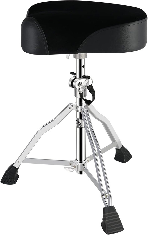 Drum Throne Drum Seat Height Adjustable,Padded Drum Stools Motorcycle Style Drum