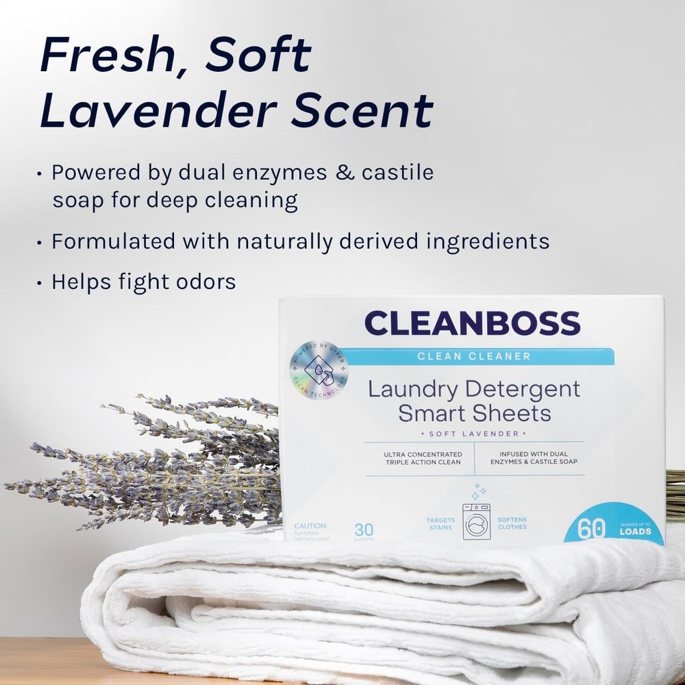 Clean Laundry Deternt Smart Sheets - 30 Sheets