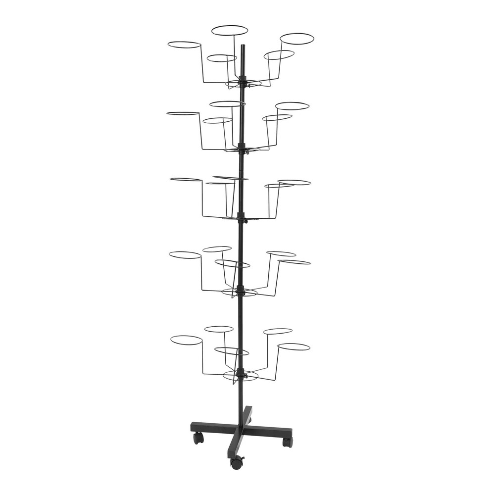 Freestanding Hat Display Stand with 25 Hooks – Durable Iron Storage Solution