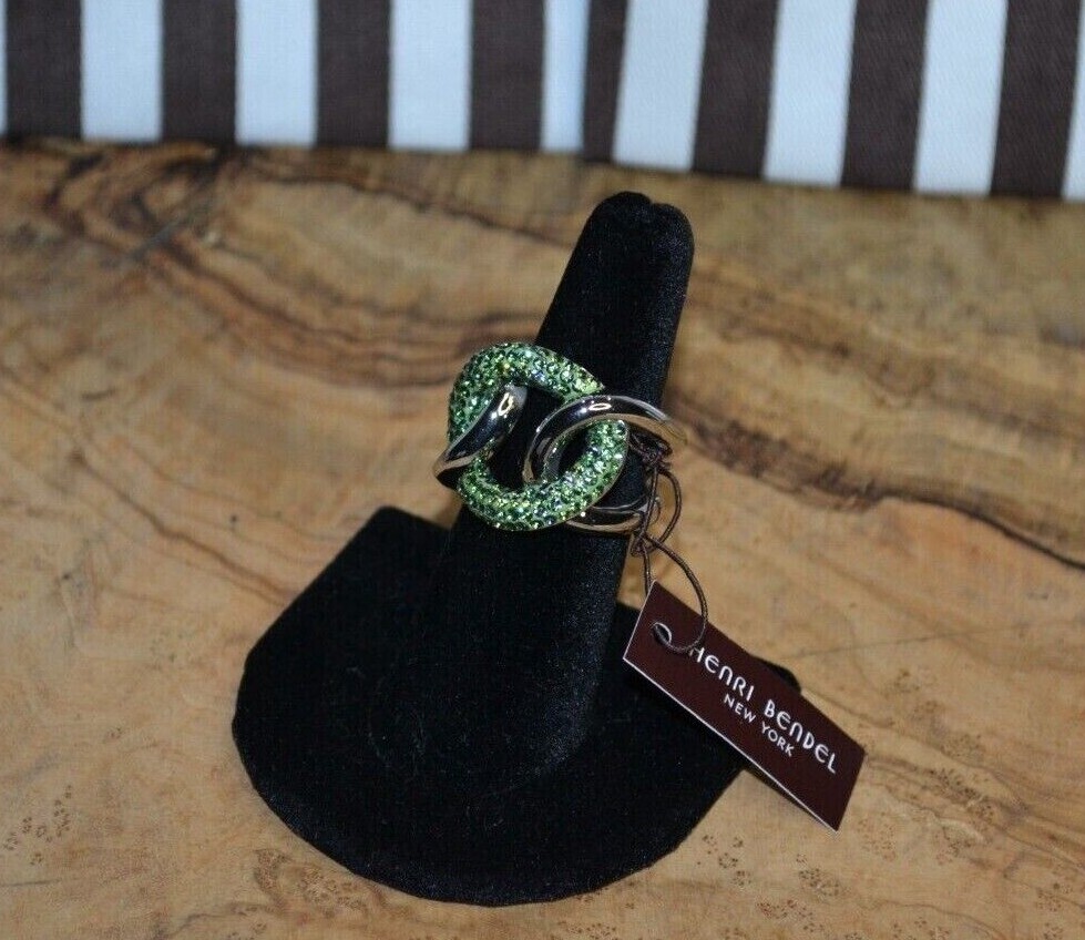 Henri Bendel Pave Link Ring - You Pick Size