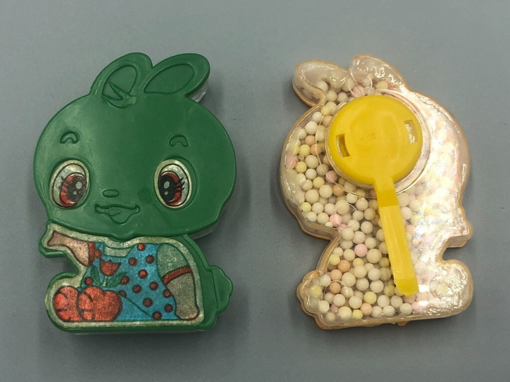 1980s BUNNY RABBIT Character CANDY CONTAINER Vintage