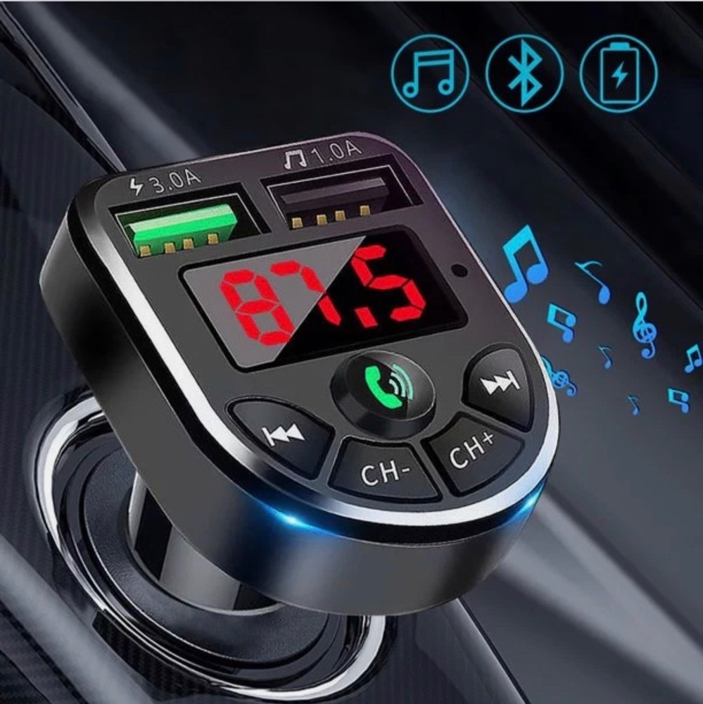 Car Bluetooth FM Transmitter Radio MP3 Wireless Adapter Car Kit USB Chargers