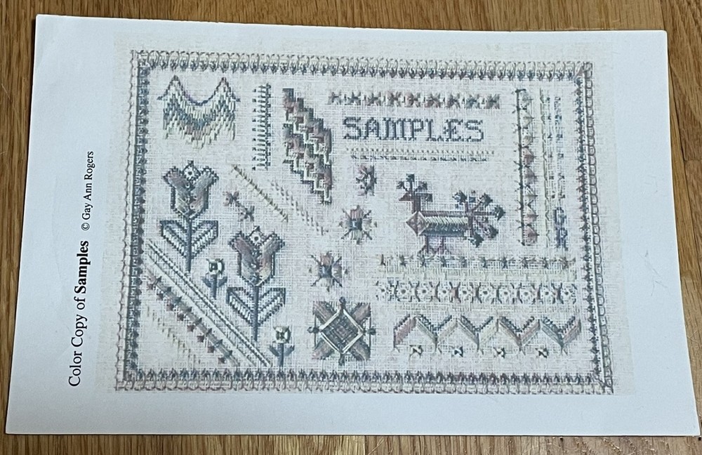 Gay Ann Rogers Samples needlepoint pattern only