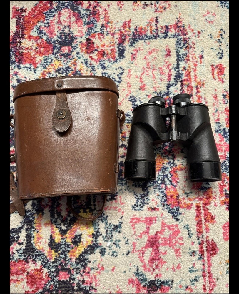 BAUSCH & LOMB M7 (1942) F.J.A. 7x50 ARMY BINOCULARS INCLUDES ORIGINAL CASE!