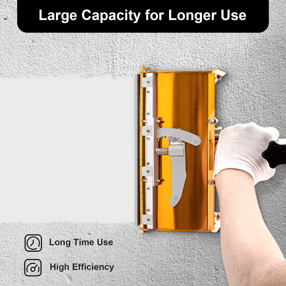 10" Drywall Flat Finishing Box with Extendable Handle Drywall Taping Tools