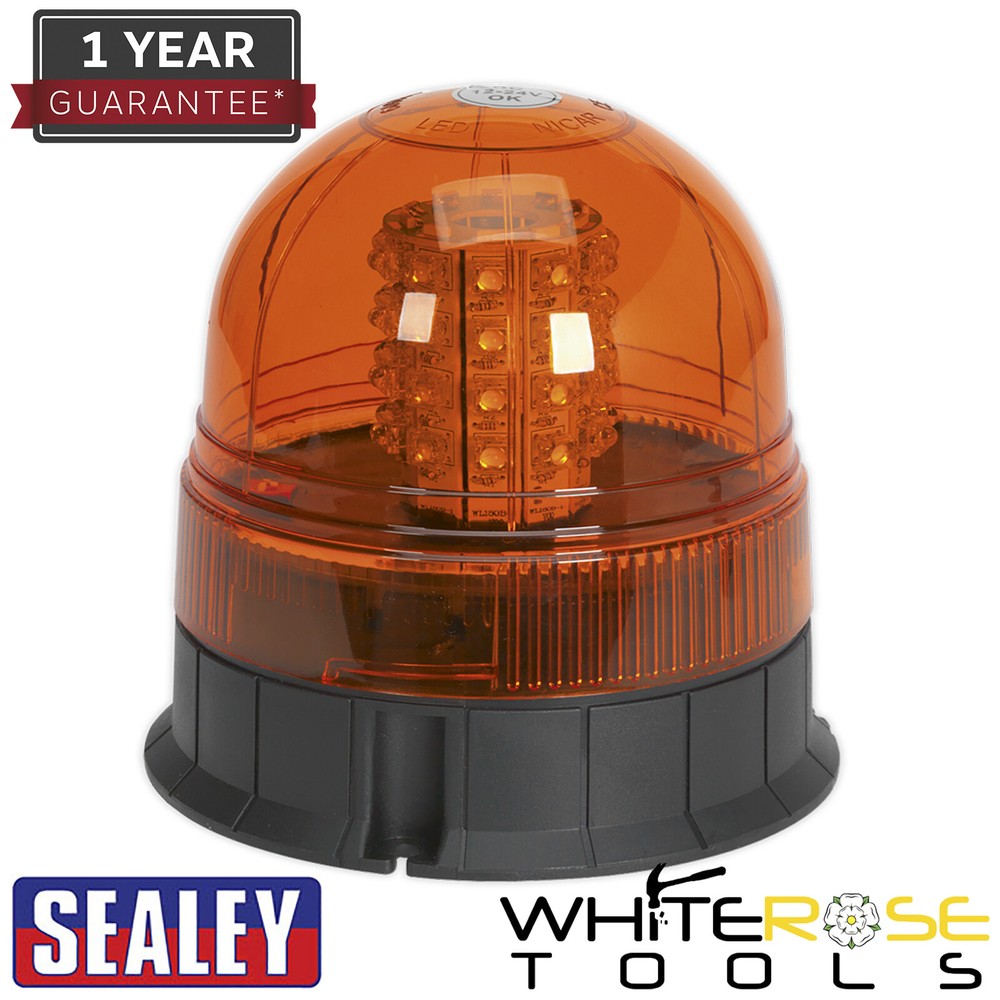 Sealey Warning Beacon 40 LED 12/24V 3 x Bolt Fixing