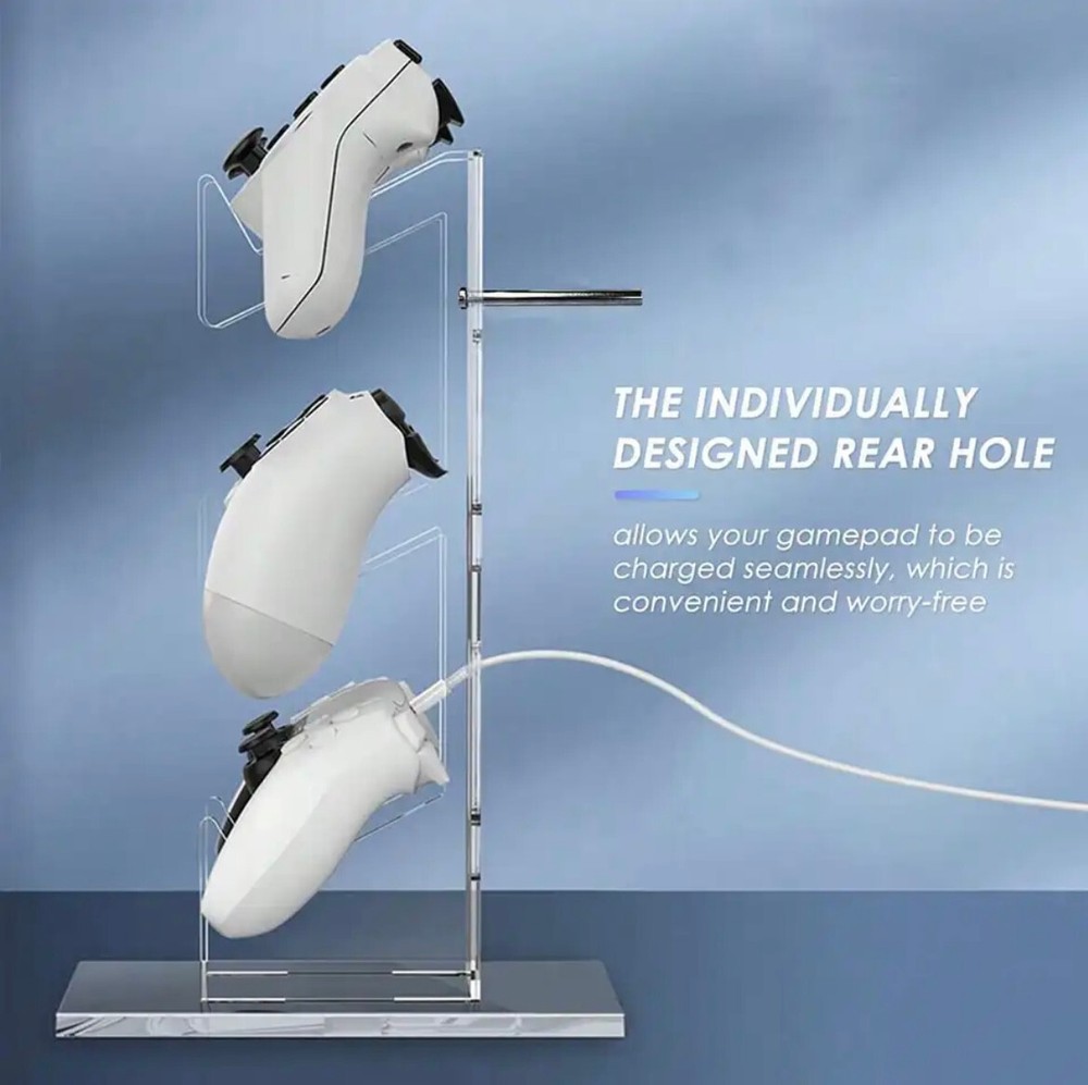 Universal 3 Layer Game Controller And Headphone Holder Stand Display ALL IN ONE