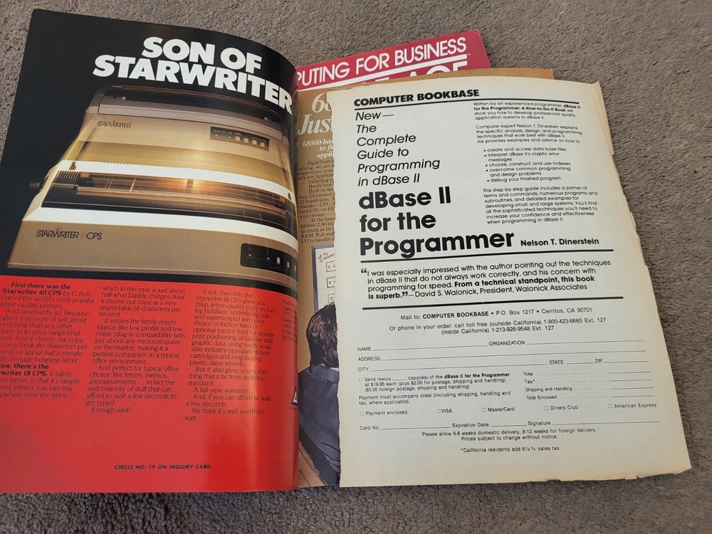 4 Computing For Business Interface Age Computer Magazines July Aug Sept 1984 VTG