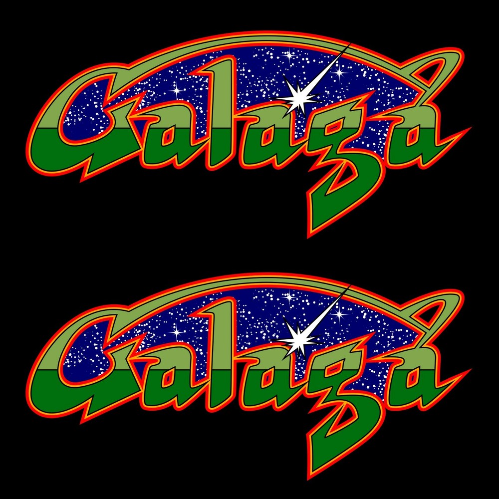 Galaga Arcade Graphics Logos Stickers