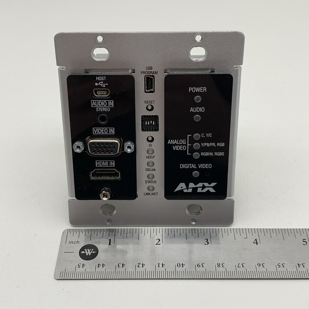 AMX FG1010-325-BL AVB-DWP-TX-MULTI-DXLINK-BL Multi Format Wallplate Transmitter