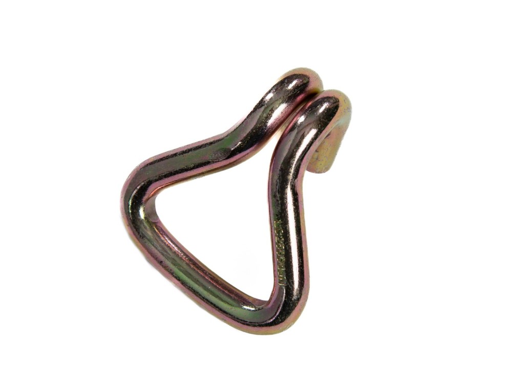 10 pcs - 2" Heavy Duty Double J Wire Hook tie down strap cargo webbing rigging