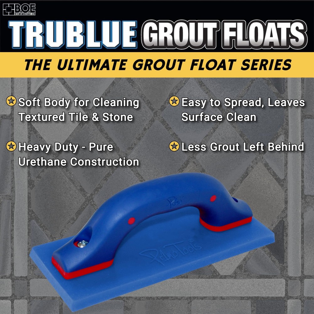TruBlue Urethane Grout Float for Tile, Soft and Flexible Tile Grout Float Too...