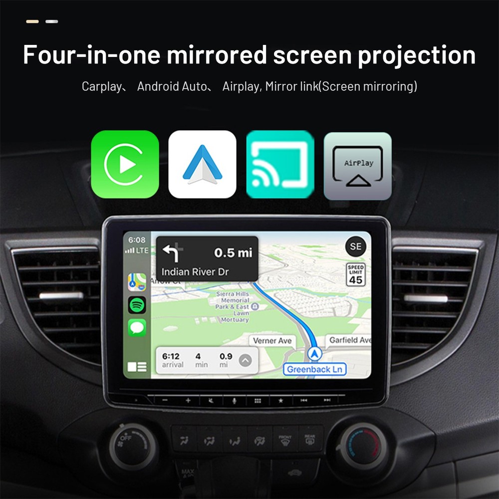 4-in-1 Wireless CarPlay Adapter & Android Auto Wireless Adapter, Plug & Play