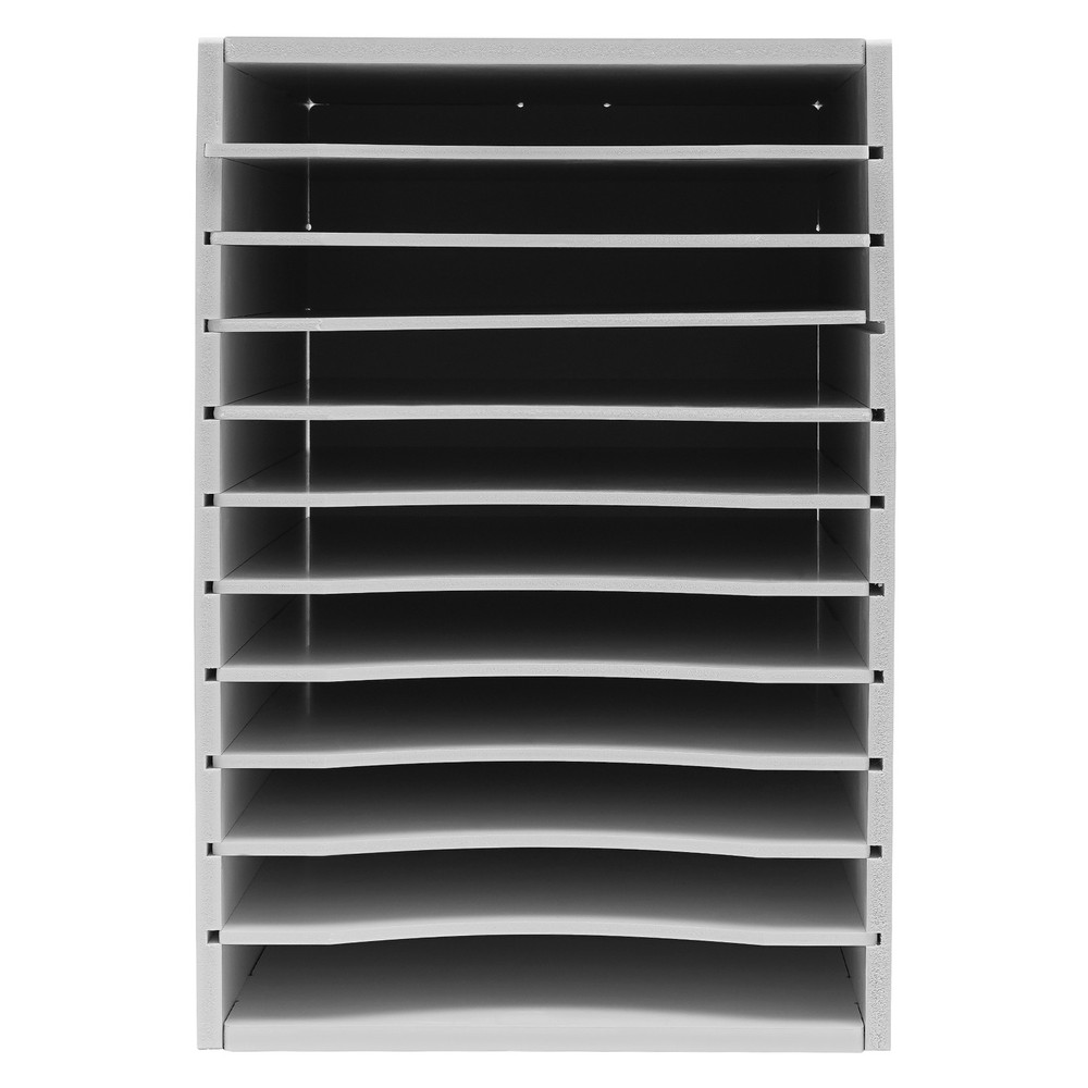 11-layer File Storage Folder Holder Vertical Desktop Sorter Removable Dividers