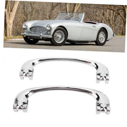 Chrome Inside Door 1 Pair Chrome Interior Door Pull Handle Universal LWH106