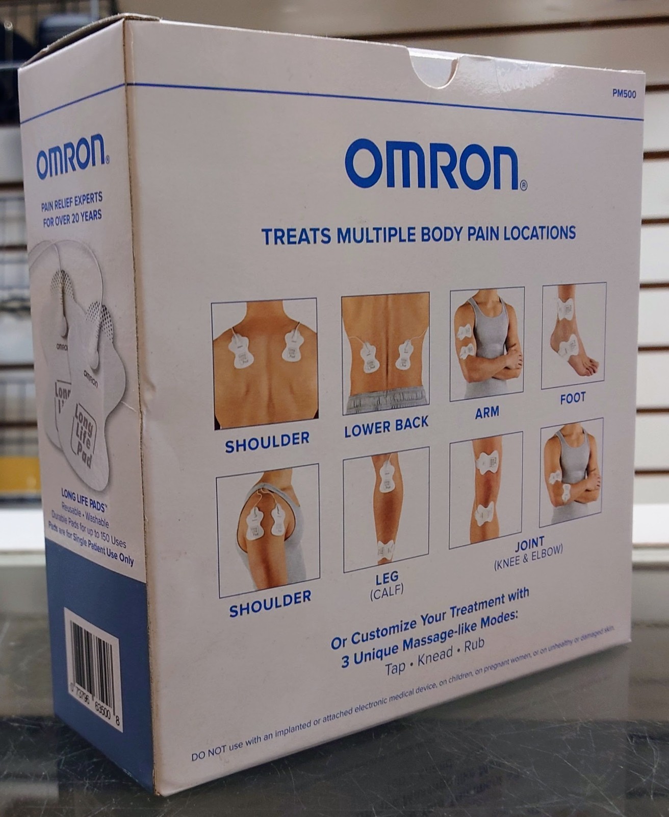 Omron PM500 Max-Power Relief TENS Therapy Pain Relief PM-500 - 06/2025