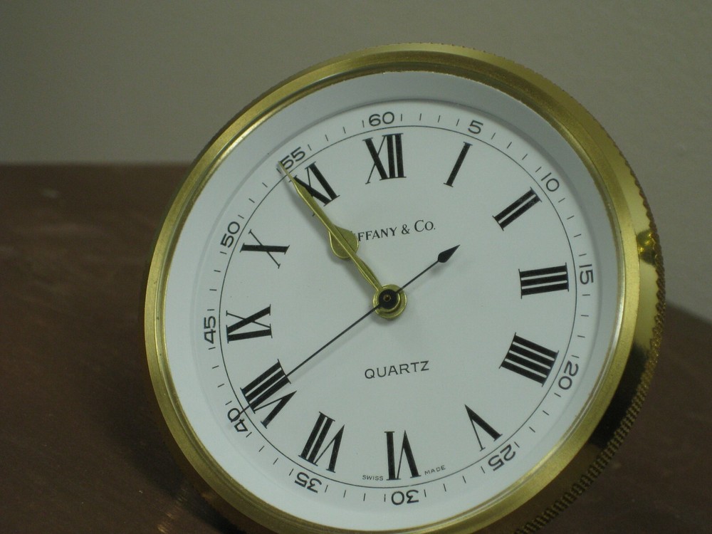 g206 1990s Tiffany&CO Miniature Clock