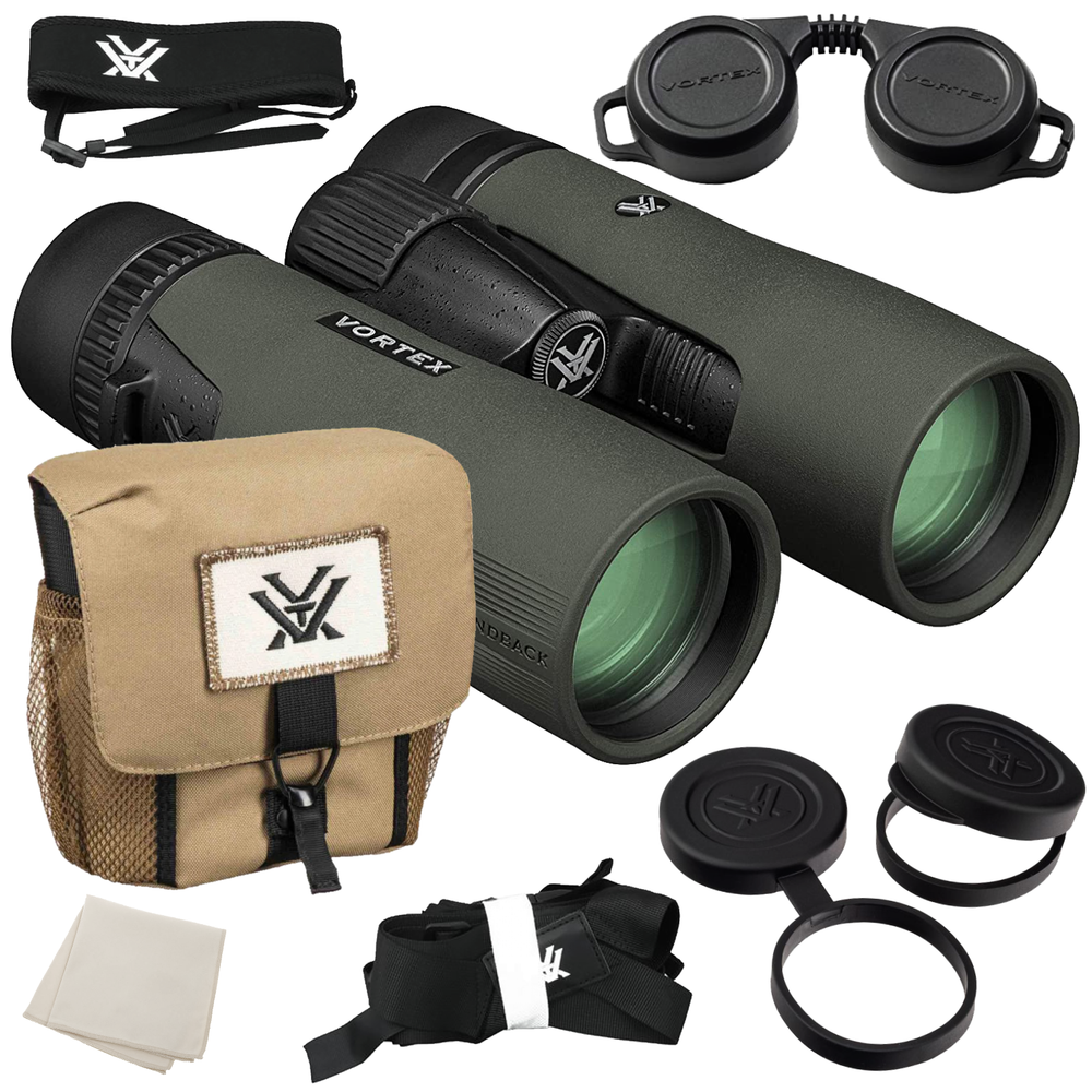 Vortex Optics Diamondback HD 8x42 Binocular with Free Camo Forest Hat Bundle