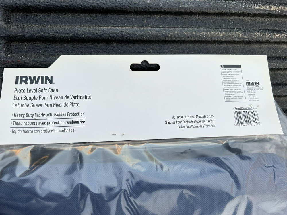 Irwin 4’ 5’ 6’ Adjustable Soft Case For Extendable Plate level New in package!